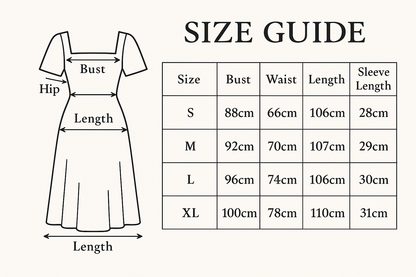 Milkmaid Dress - Elegant, Comfortable & Timeless Style